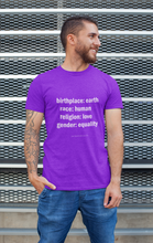 Load image into Gallery viewer, Birthplace Earth ... Premium T-shirt For Men & Women
