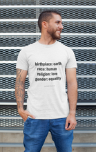 Load image into Gallery viewer, Birthplace Earth ... Premium T-shirt For Men & Women