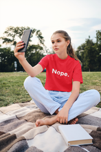 Load image into Gallery viewer, Funny Nope Premium T-shirt Gift Idea For Women