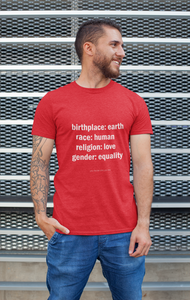 Birthplace Earth ... Premium T-shirt For Men & Women