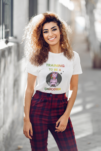 Training To Be A Unicorn Funny Workout Premium T-shirt