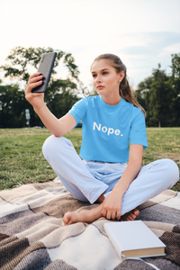 Funny Nope Premium T-shirt Gift Idea For Women