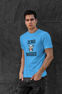 Send Noods Funny Ramen Noodles, Cute Panda Premium T-shirt For Men