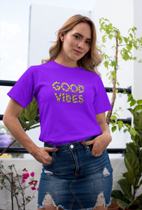 Good Vibes Premium T-shirt For Men & Women Leopard Theme