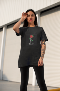 True Love Never Dies ... Skeleton/Rose Premium T-shirt For Women