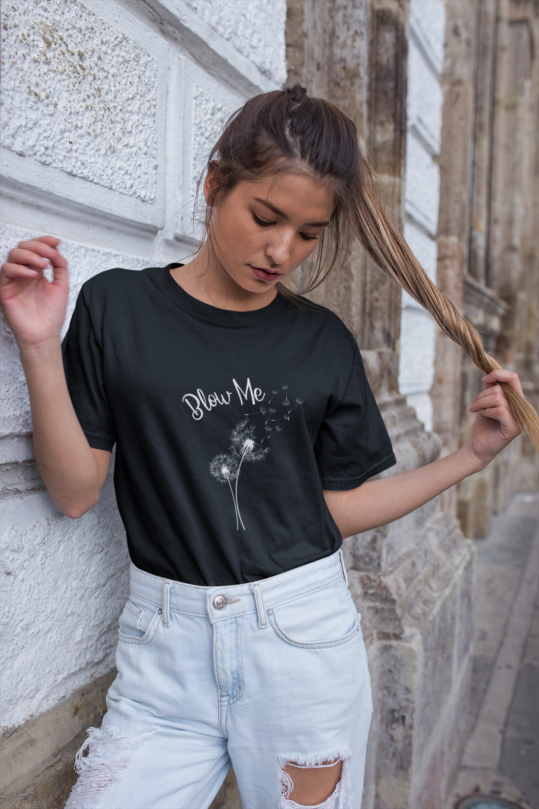 Dandelion, Funny Blow Me Premium T-shirt