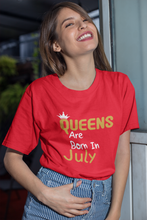 Load image into Gallery viewer, Queens Are Born In July Premium T-shirt
