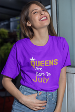 Load image into Gallery viewer, Queens Are Born In July Premium T-shirt
